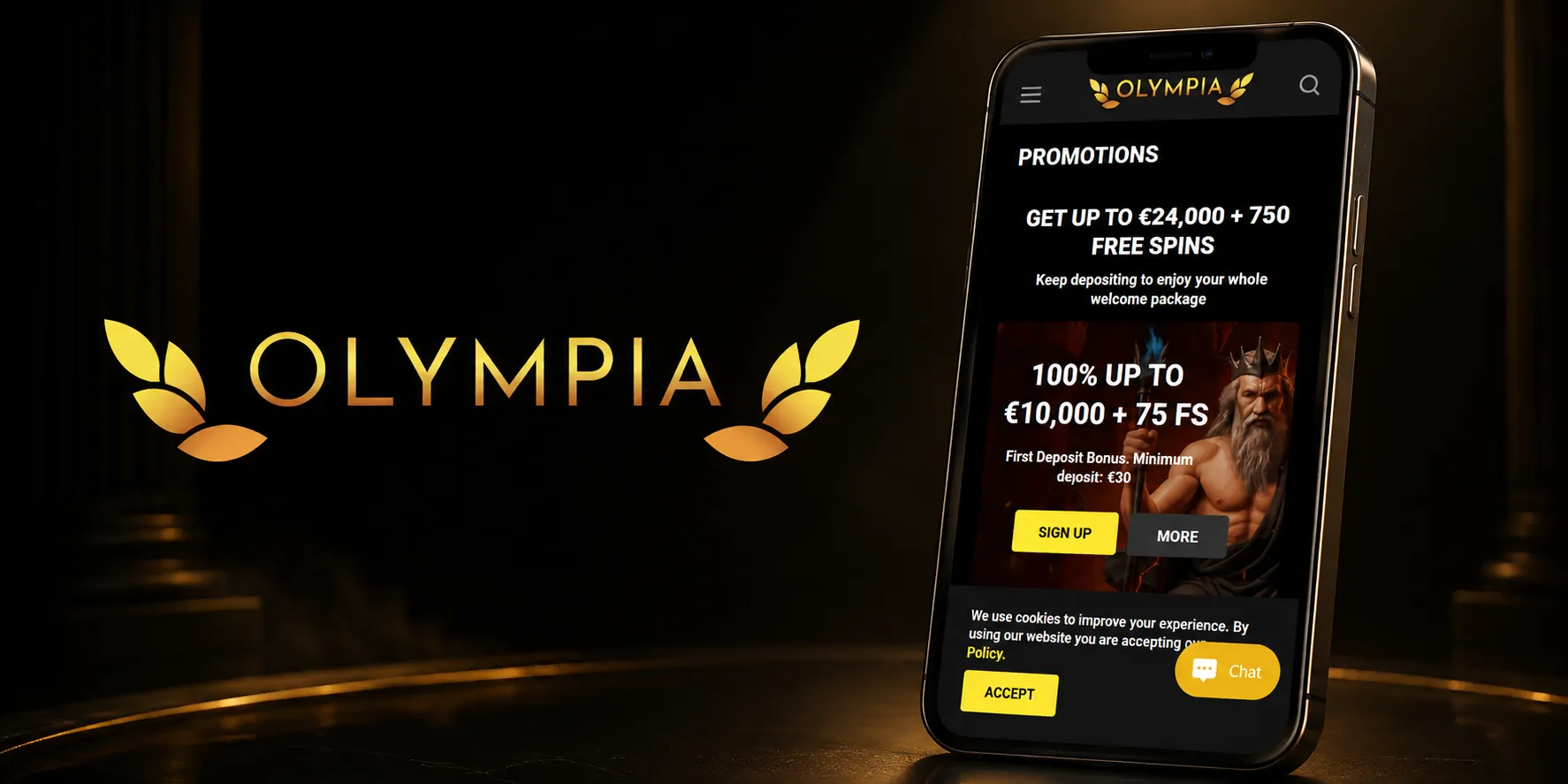 Olympia Casino App Screenshot